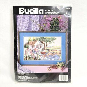 Vintage Bucilla Counted Cross-Stitch Kit "This Side Of Heaven"  NWT (1992)